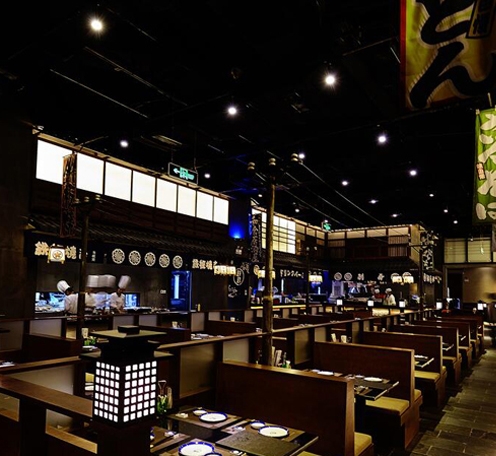 日式料理餐厅设计灯光布局