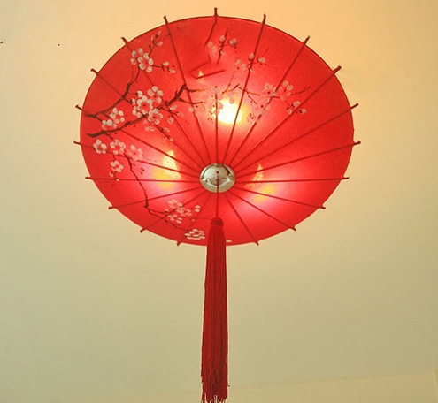 中式花伞吊灯